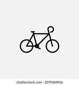 Bike, bicycle line icon, vector, illustration, logo template. Suitable for many purposes.