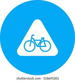 Bike, bicycle, parking icon vector image. Can also be used for traffic signs. Suitable for web apps, mobile apps and print media.