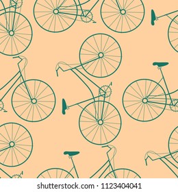 bike bicycle seamless pattern vector