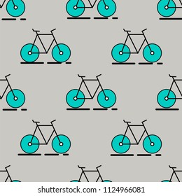 bike bicycle seamless pattern vector