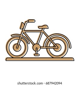 bike or bicycle sideview icon image 