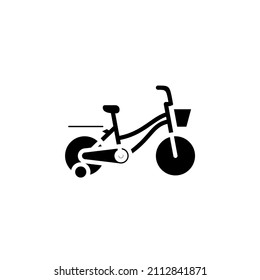 Bike, Bicycle Solid Icon Vector Illustration Logo Template. Suitable For Many Purposes.