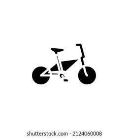 Bike, Bicycle Solid Icon Vector Illustration Logo Template. Suitable For Many Purposes.