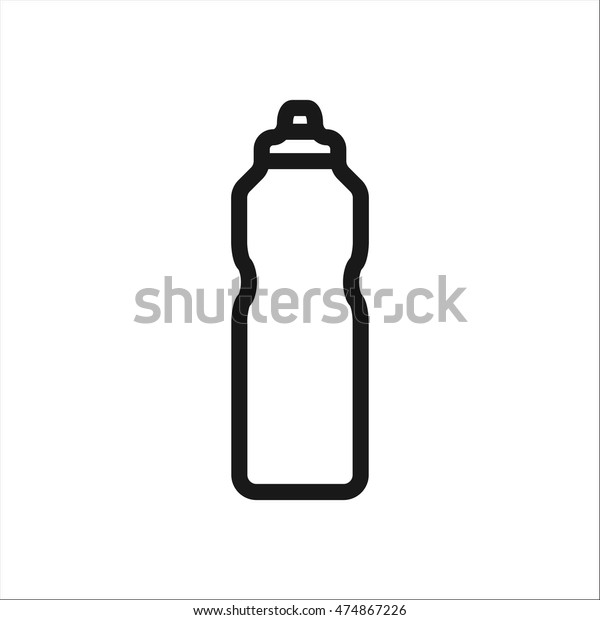 Bike Bicycle Sport Water Bottle Symbol Stock Vector (Royalty Free ...