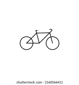 Bike, Bicycle Thin Line Icon Vector Illustration Logo Template. Suitable For Many Purposes.