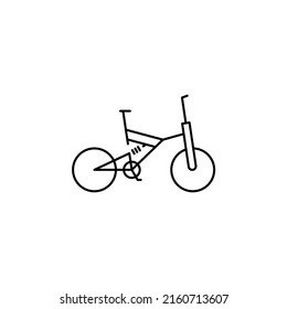 Bike, Bicycle Thin Line Icon Vector Illustration Logo Template. Suitable For Many Purposes.