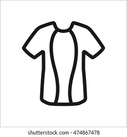 Bike bicycle t-shirt symbol sign line icon on background