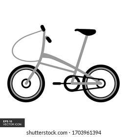 Bike. Bicycle vector icon. Concept of cycling. Go in for isolated bicycle lanes with a white background. Flat Trendy style for graphic design, logos, websites, and social media.