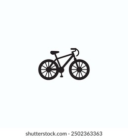 Bike. Bicycle vector icon. Concept of cycling. Go in for isolated bicycle lanes with a white background. Flat Trendy style for graphic design, logos, websites, and social media.