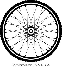 Bike Bicycle wheel vector icon  Bicycle wheel symbol  Bike rubber  Mountain tyre  Valve  Fitness cycle  Motor Bike  Vector