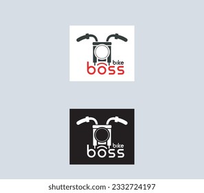 Bike Boss vector logo. Bike logo icon.