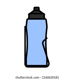 Bike Bottle Cages Icon. Editable Bold Outline With Color Fill Design. Vector Illustration.