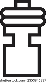 Bike Bottle Camping Outline Icon