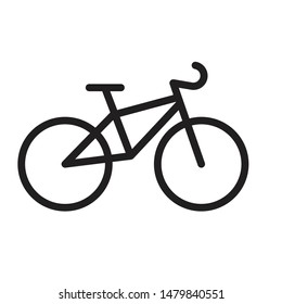 Bike business line icon logo design