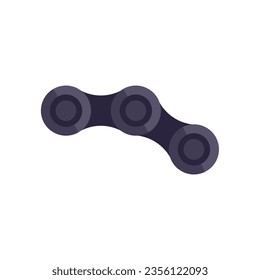 Bike chain icon flat vector. Repair maintenance. Service shop isolated