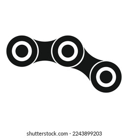 Bike chain icon simple vector. Repair maintenance. Service shop