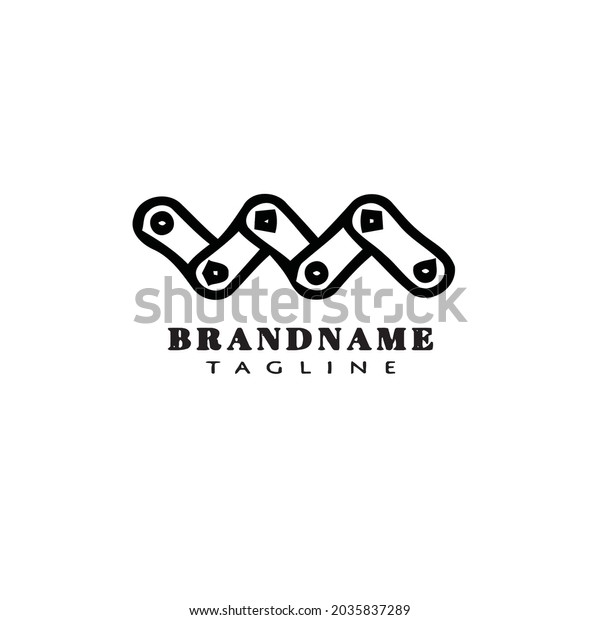 Bike Chain Logo Icon Design Template Stock Vector (Royalty Free ...