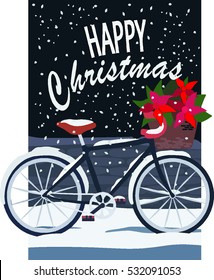 bike Christmas card