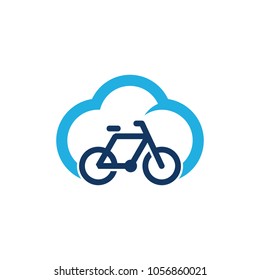 Bike Cloud Logo Icon Design