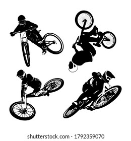 bike cycle logo design icon vector