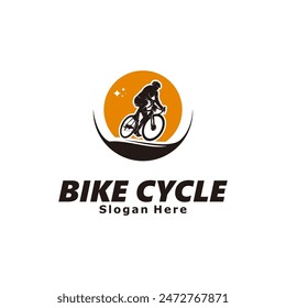 Ilustración de diseño de Plantilla de logotipo de bicicleta