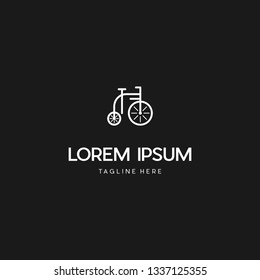 Bike Cycle Outline Creative Logo Design