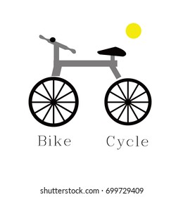 Bike Cycle Vector Template Design