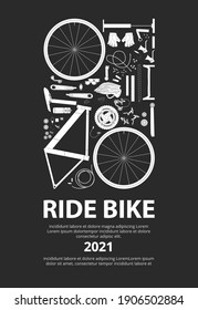 Bike Cycling Poster Vector Illustration