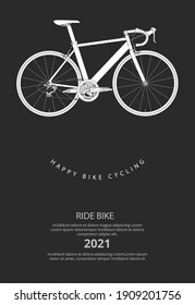 Bike Cycling Poster Vector Illustration