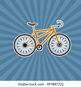 bike and cycling related icons image 