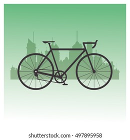 bike and cycling related icons image 