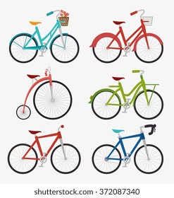 Bike and cyclism graphic design