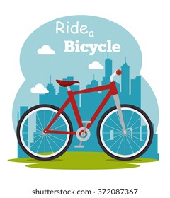 Bike and cyclism graphic design