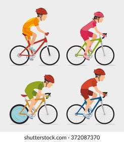 Bike and cyclism graphic design