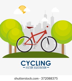 Bike and cyclism graphic design