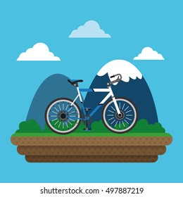 bike and cyclist icons image 