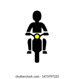 Bike Delivery vector design on white background, Vector illustration