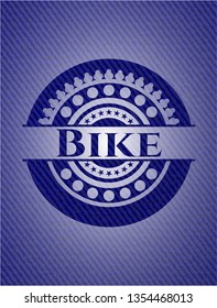 Bike with denim texture