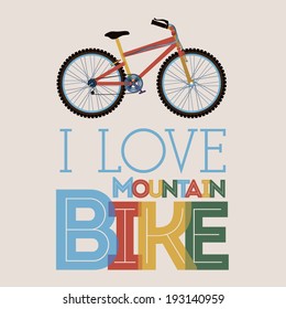 Bike design over beige background, vector illustration