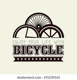 Bike design over beige background,vector illustration