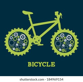 Bike design over blue background,vector illustration