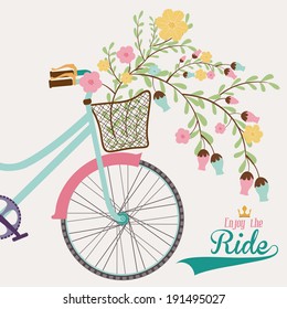 Bike design over gray background, vector illustration,