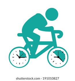 Bike design over white background, vector illustration