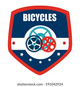 Bike design over white background, vector illustration