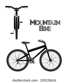 Bike design over white background, vector illustration