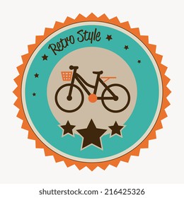 Bike design over white background, vector illustration