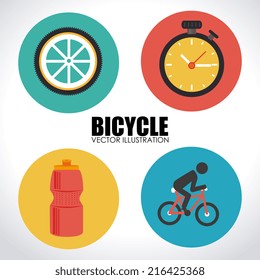 Bike design over white background, vector illustration