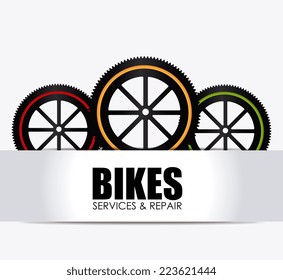 Bike design over white background, vector illustration 