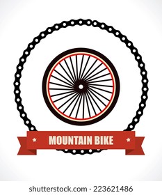 Bike design over white background, vector illustration 