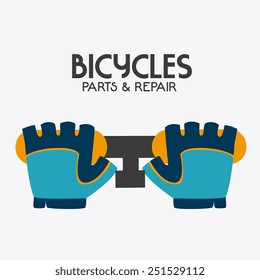 Bike design over white background, vector illustration.